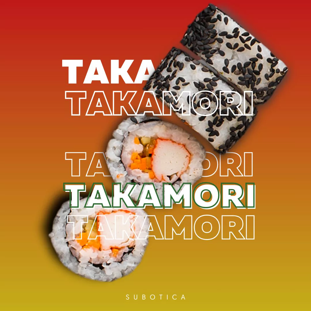 Food photography and social content for Takamori Sushi